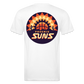 Phx Suns Front & Back Cotton/Poly T-Shirt by Next Level - white