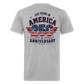 250 Year America Fitted Cotton/Poly T-Shirt by Next Level - heather gray