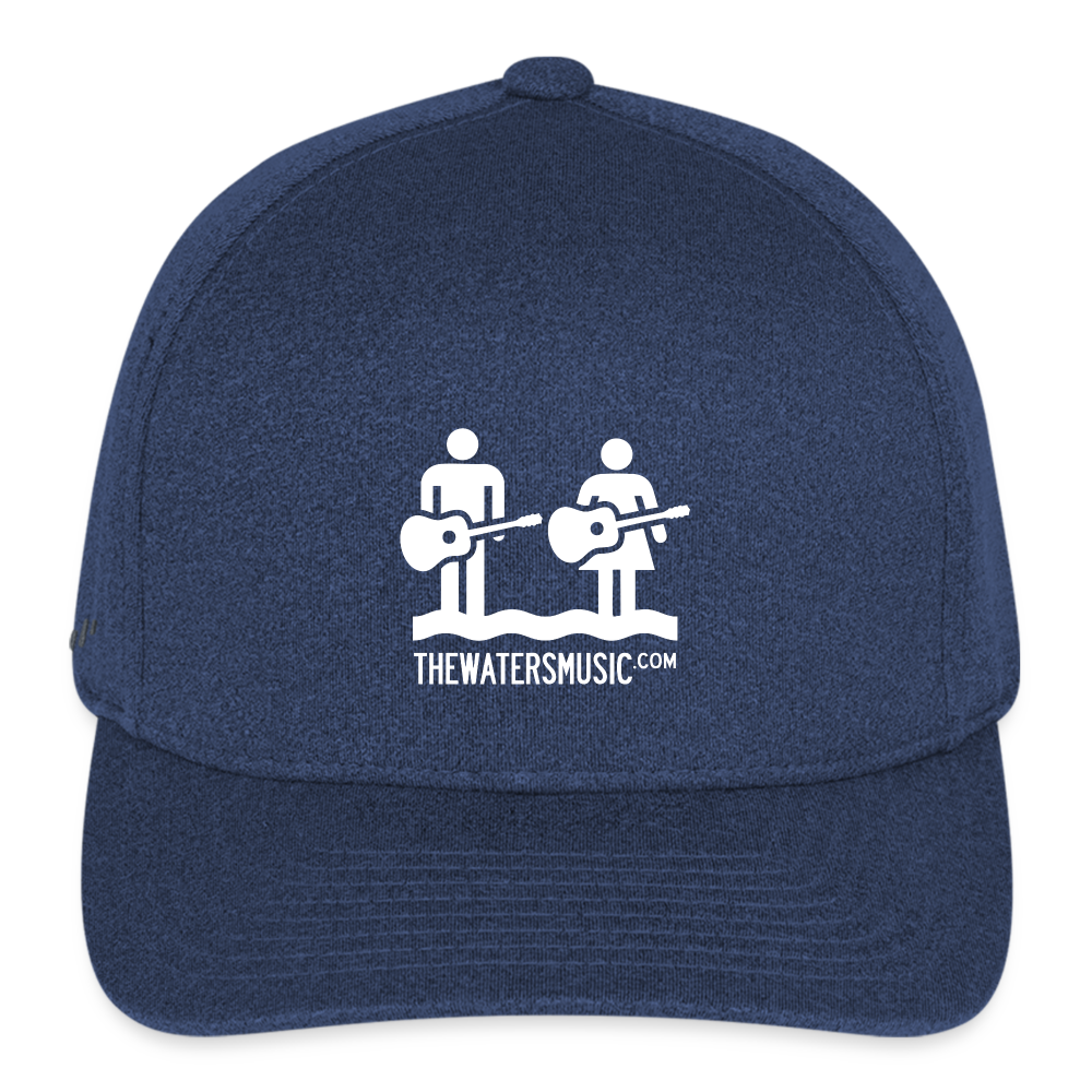 The Waters Flexfit  Melange Baseball Cap - heather navy