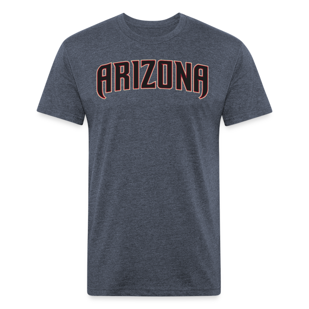 D baks Arizona Front & B Cotton/Poly T-Shirt by Next Level - heather navy