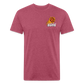 Phx Suns Front & Back Cotton/Poly T-Shirt by Next Level - heather burgundy