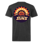 Phx Suns Front & Back Cotton/Poly T-Shirt by Next Level - heather black