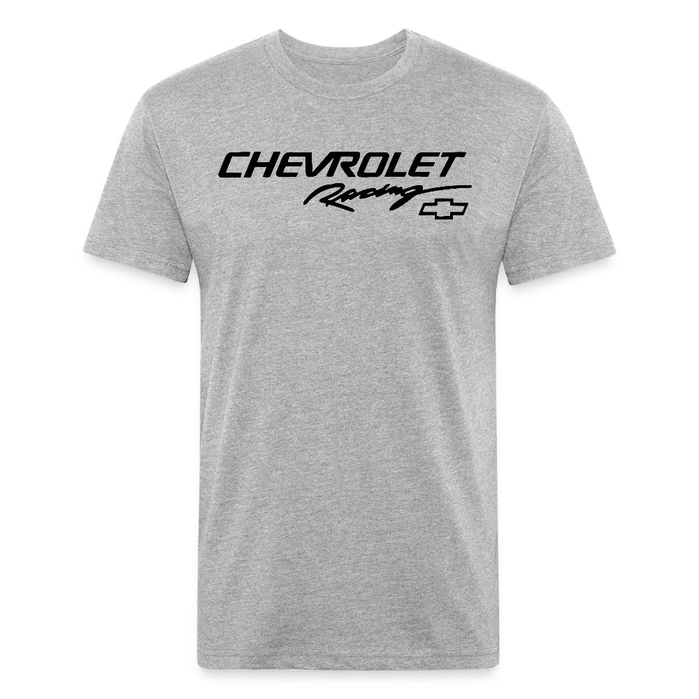 Chevy Racing Fitted Cotton/Poly T-Shirt by Next Level - heather gray