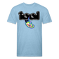 Tol 1 Fitted Cotton/Poly T-Shirt by Next Level - heather blue