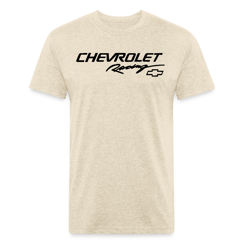 Chevy Racing Fitted Cotton/Poly T-Shirt by Next Level - heather cream