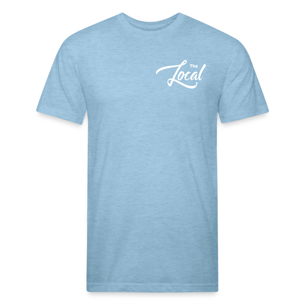 The Local - Fitted Cotton/Poly T-Shirt by Next Level - heather blue