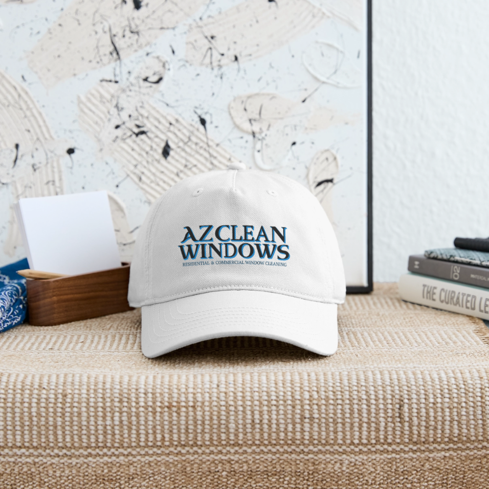 Az Clean Blue Organic Baseball Cap - white