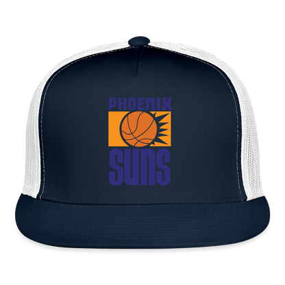 Phx Suns Trucker Hat - navy/white