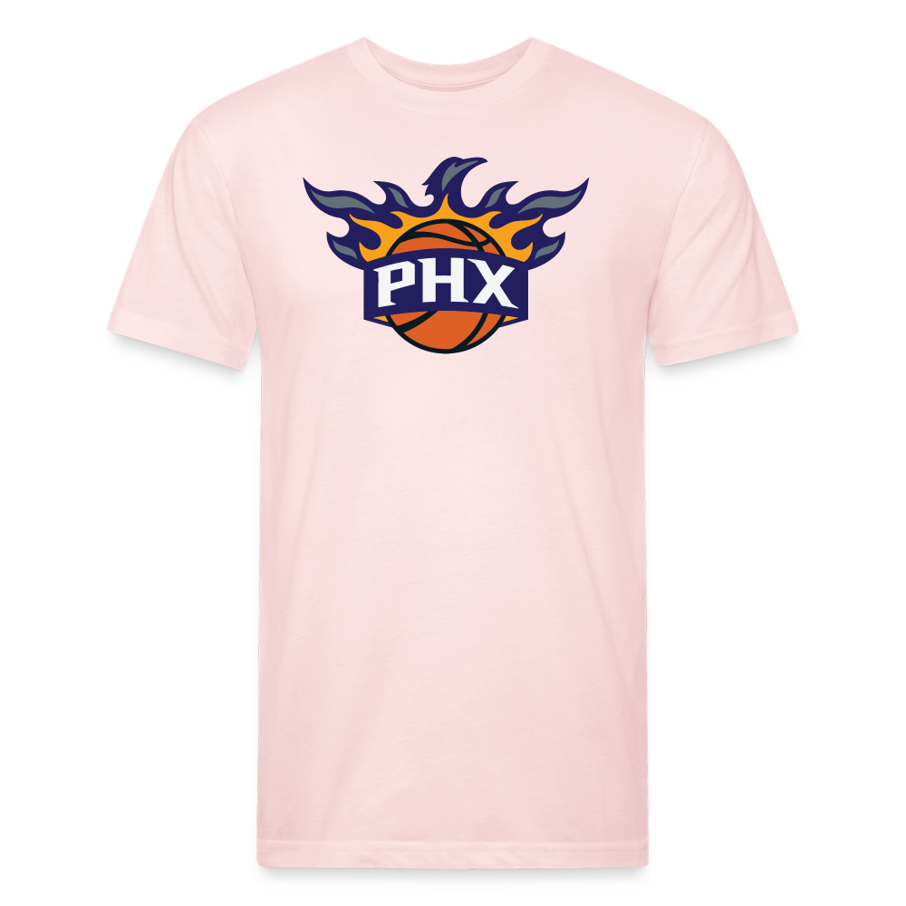 Phx Suns Flames Cotton/Poly T-Shirt by Next Level - blush pink 
