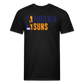 Phx Suns Old Block Cotton/Poly T-Shirt by Next Level - black