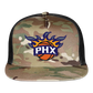 Phx Suns Flame Trucker Hat - MultiCam\black