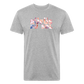 Rufus D 1 Fitted Cotton/Poly T-Shirt by Next Level - heather gray