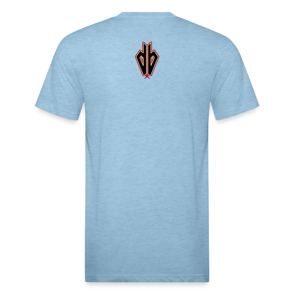 D baks Arizona Front & B Cotton/Poly T-Shirt by Next Level - heather blue