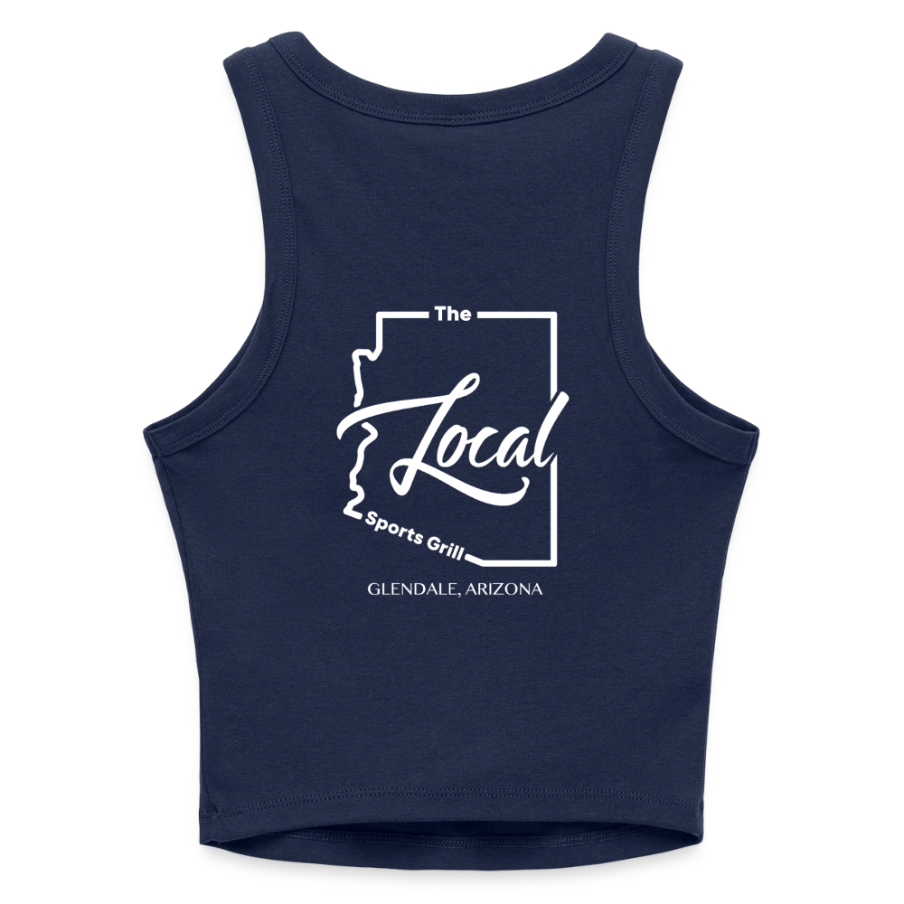 The Local - Slim Fit Rib Women's Tank Top - navy
