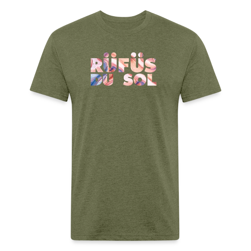 Rufus D 1 Fitted Cotton/Poly T-Shirt by Next Level - heather military green