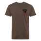 250 Year America Fitted Cotton/Poly T-Shirt by Next Level - heather espresso