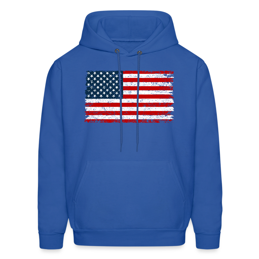 American Flag Color / Multi Men's Hoodie - royal blue