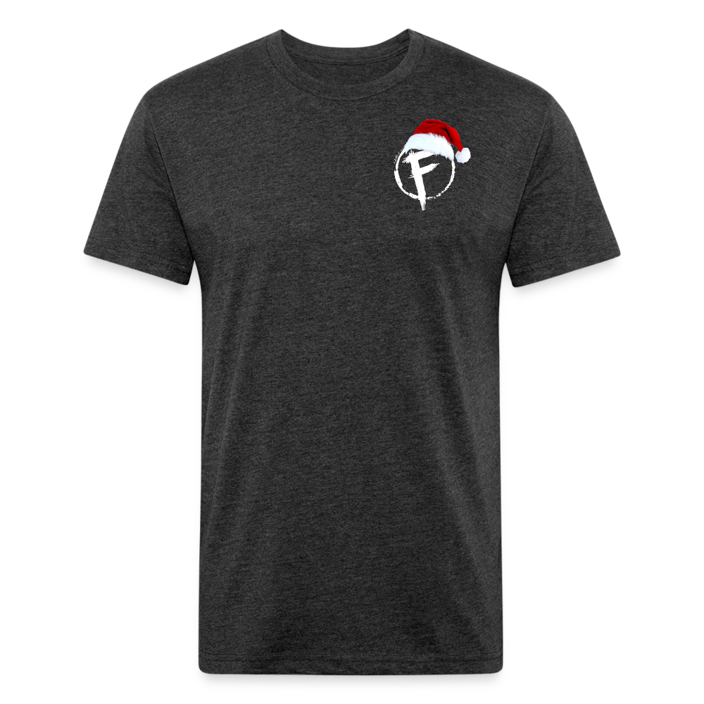 Fire + Fury Santa Cotton/Poly T-Shirt by Next Level - heather black
