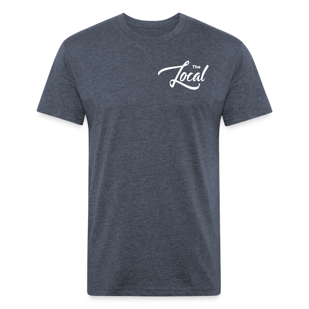 The Local - Fitted Cotton/Poly T-Shirt by Next Level - heather navy