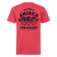 250 Year America Fitted Cotton/Poly T-Shirt by Next Level - heather red