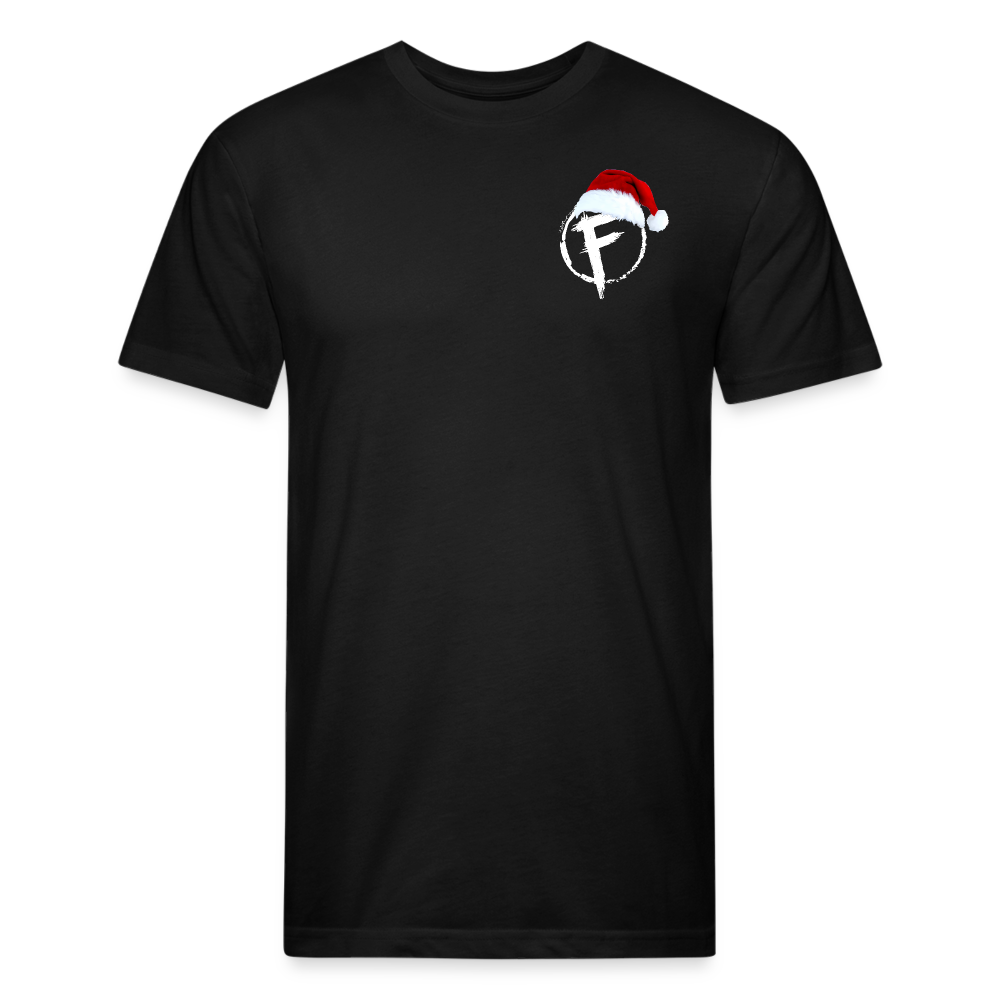 Fire + Fury Santa Cotton/Poly T-Shirt by Next Level - black