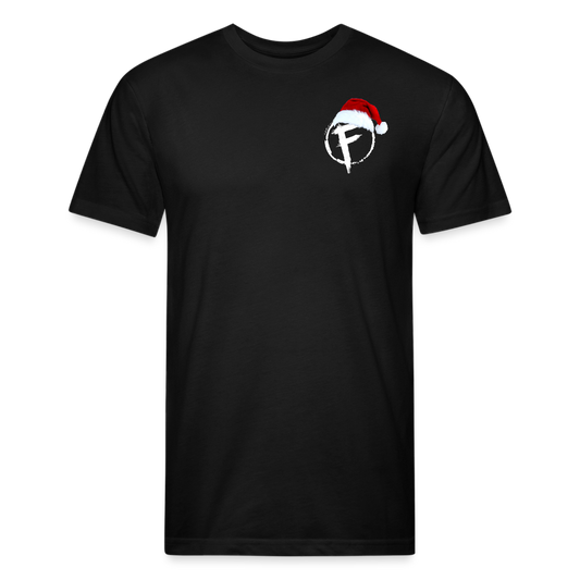 Fire + Fury Santa Cotton/Poly T-Shirt by Next Level - black