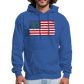 American Flag Color / Multi Men's Hoodie - royal blue
