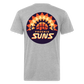 Phx Suns Front & Back Cotton/Poly T-Shirt by Next Level - heather gray