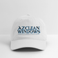 Az Clean Blue Organic Baseball Cap - white