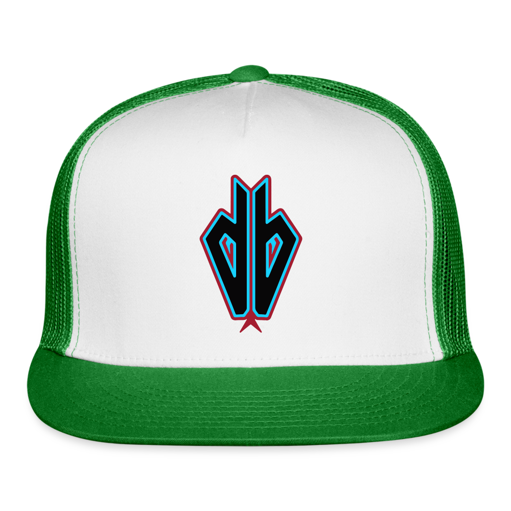D Baks Trucker Hat - white/kelly green