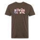 Rufus D 1 Fitted Cotton/Poly T-Shirt by Next Level - heather espresso