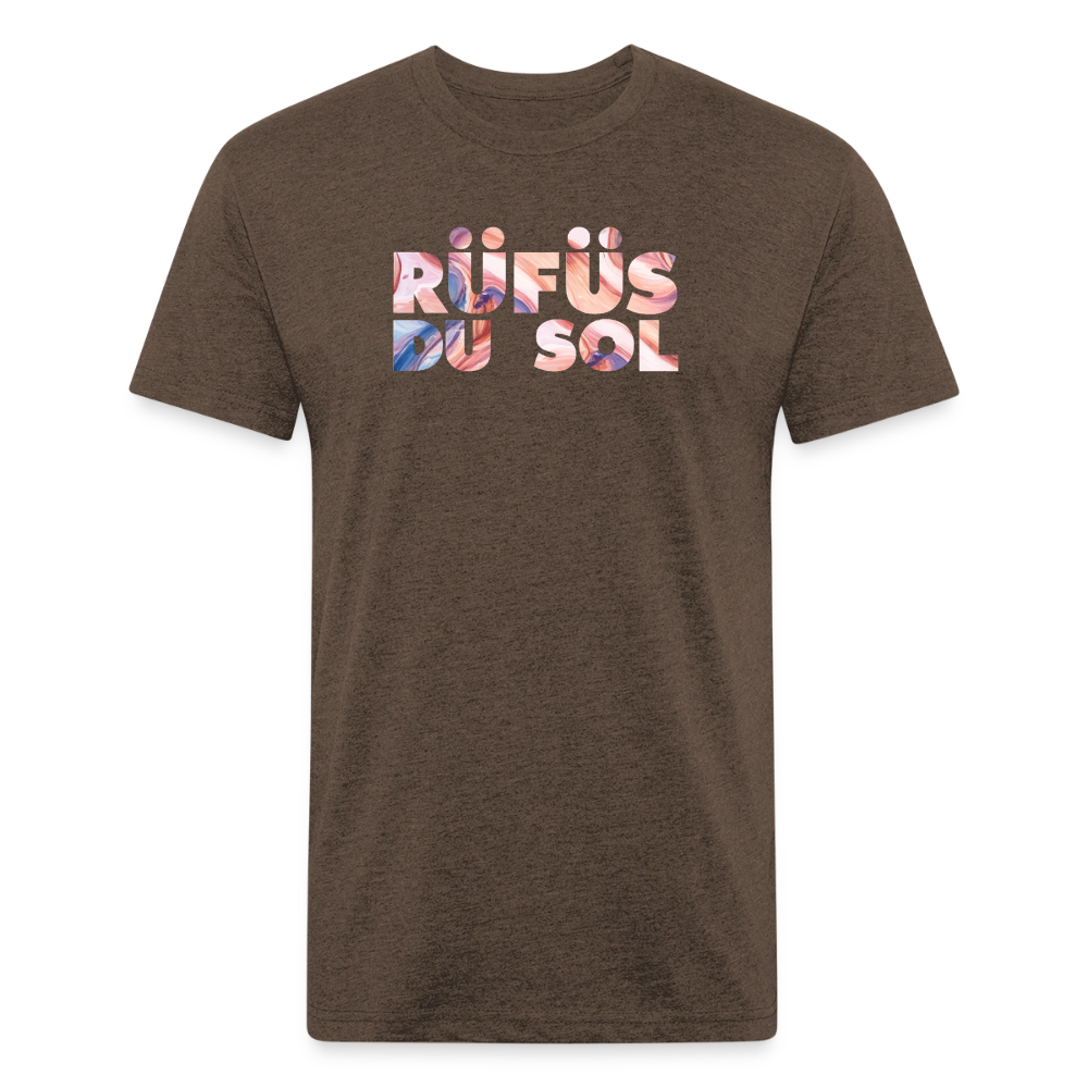 Rufus D 1 Fitted Cotton/Poly T-Shirt by Next Level - heather espresso