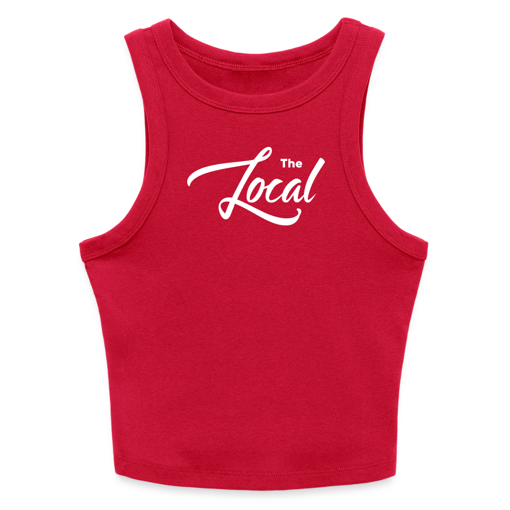 The Local - Slim Fit Rib Women's Tank Top - red