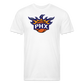 Phx Suns Flames Cotton/Poly T-Shirt by Next Level - white