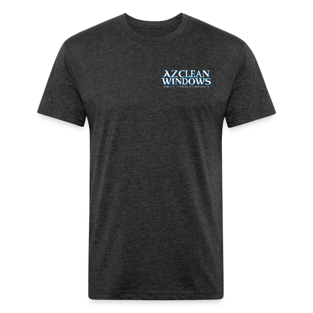 Az Clean NEW* Fitted Cotton/Poly T-Shirt by Next Level - heather black