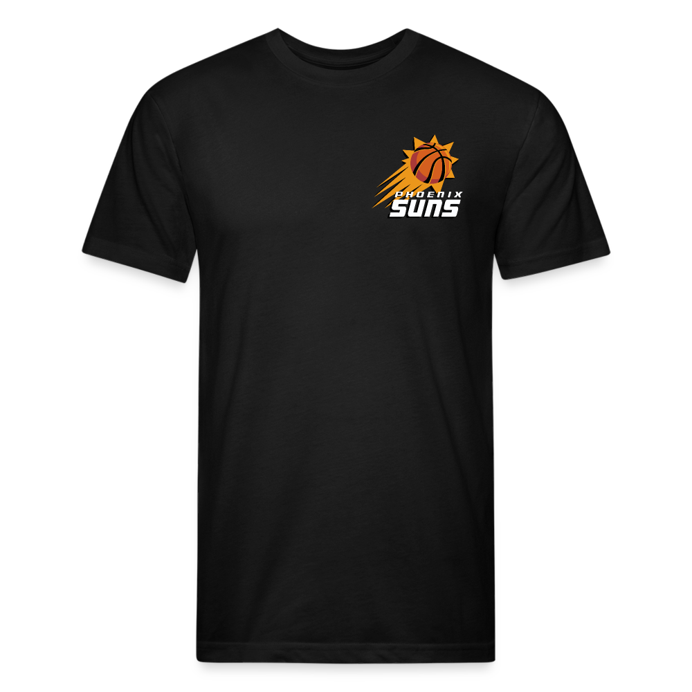 Phx Suns Front & Back Cotton/Poly T-Shirt by Next Level - black