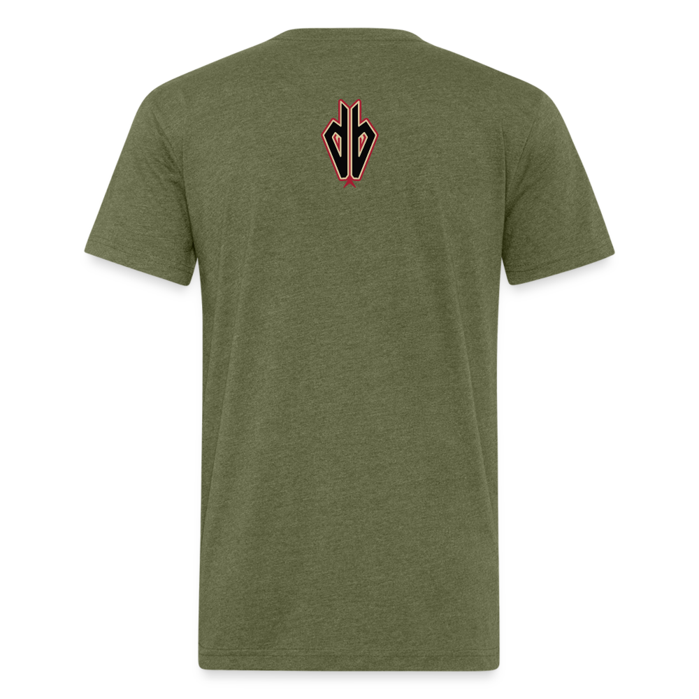 D baks Arizona Front & B Cotton/Poly T-Shirt by Next Level - heather military green