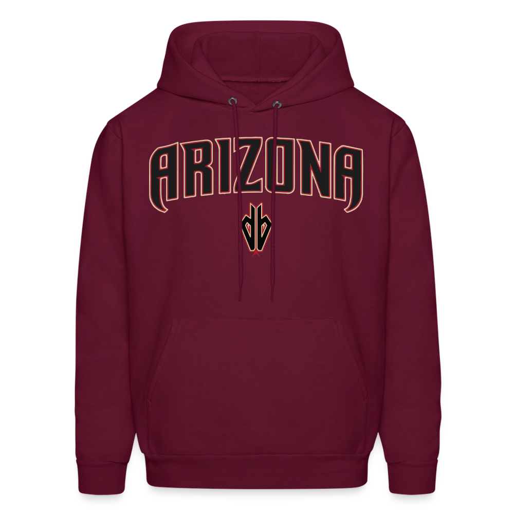 D Backs "Arizona" 1 Men's Hoodie - burgundy
