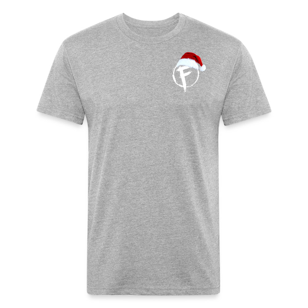 Fire + Fury Santa Cotton/Poly T-Shirt by Next Level - heather gray