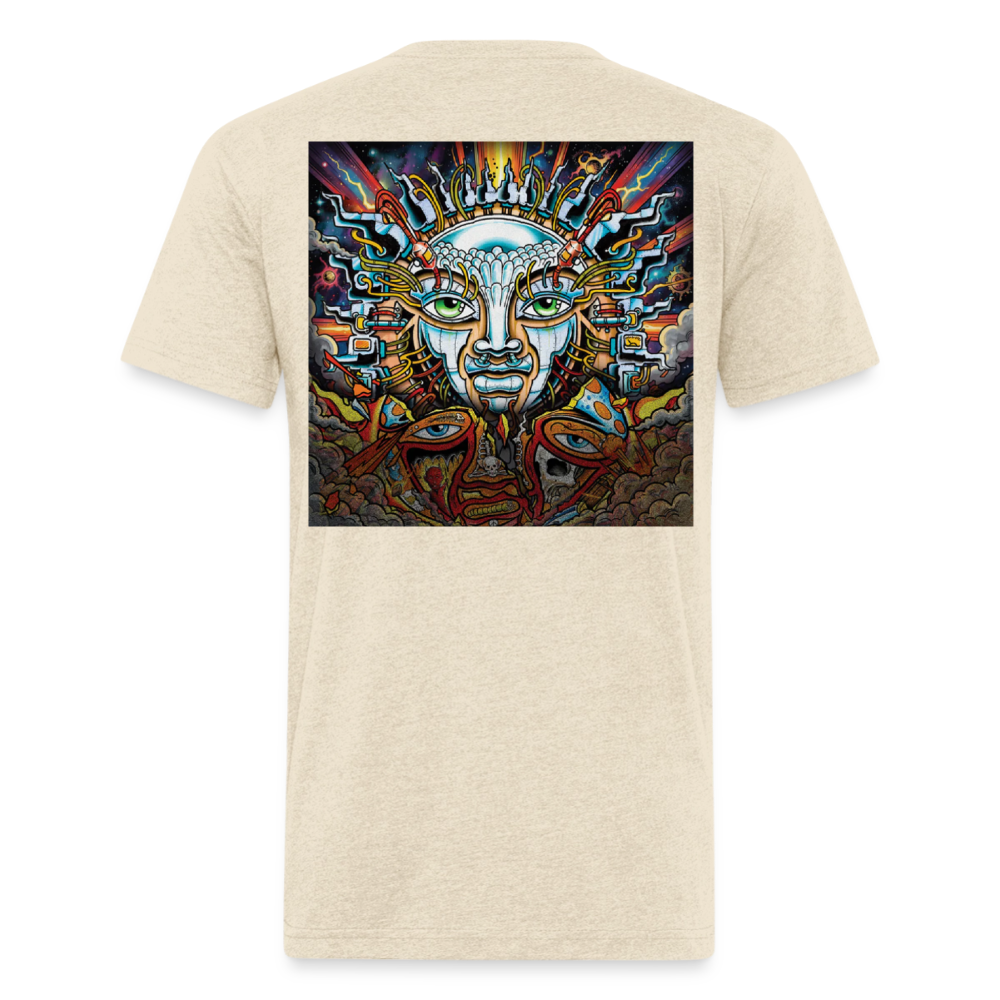 Sub  Lime B/F Fitted Cotton/Poly T-Shirt by Next Level - heather cream