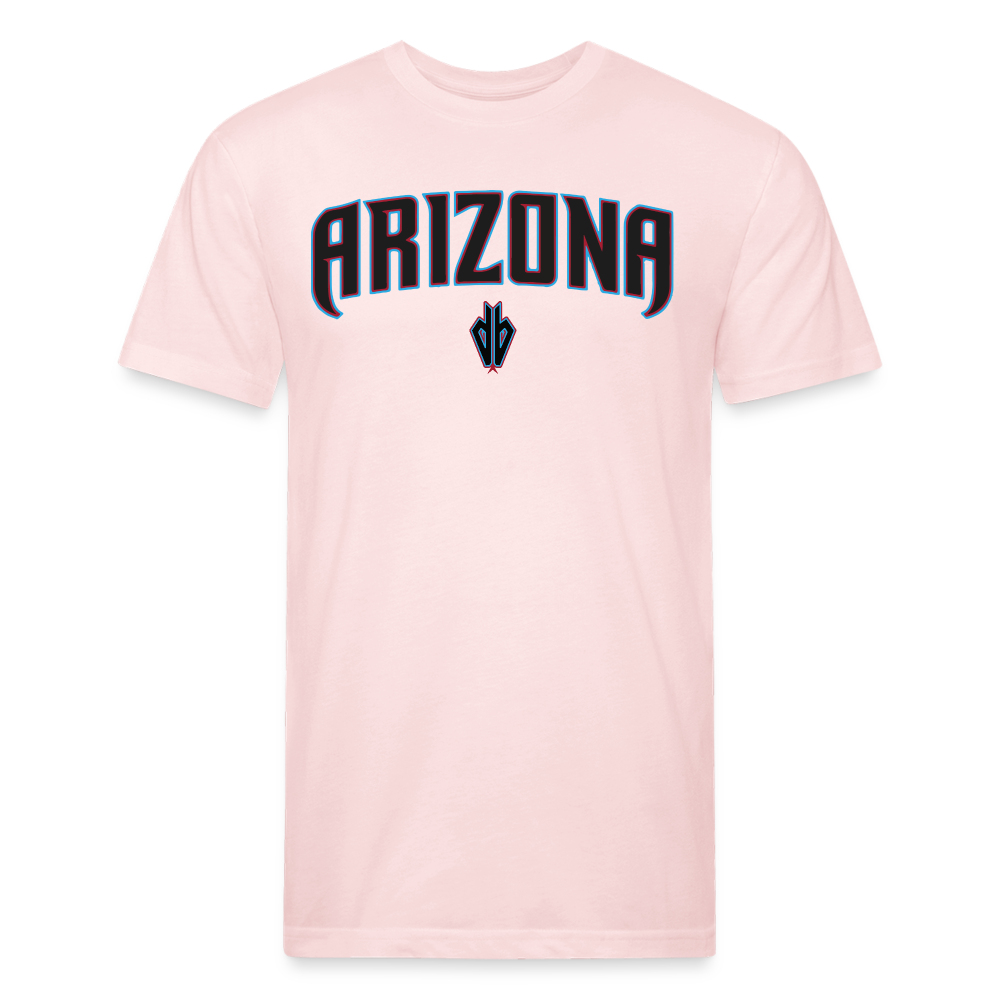 D Backs Teal ARIZONA Front Cotton/Poly T-Shirt by Next Level - blush pink 