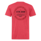 250 America Circle Fitted Cotton/Poly T-Shirt by Next Level - heather red