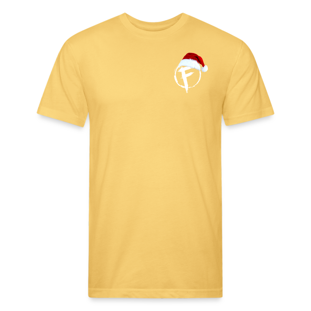 Fire + Fury Santa Cotton/Poly T-Shirt by Next Level - pastel yellow