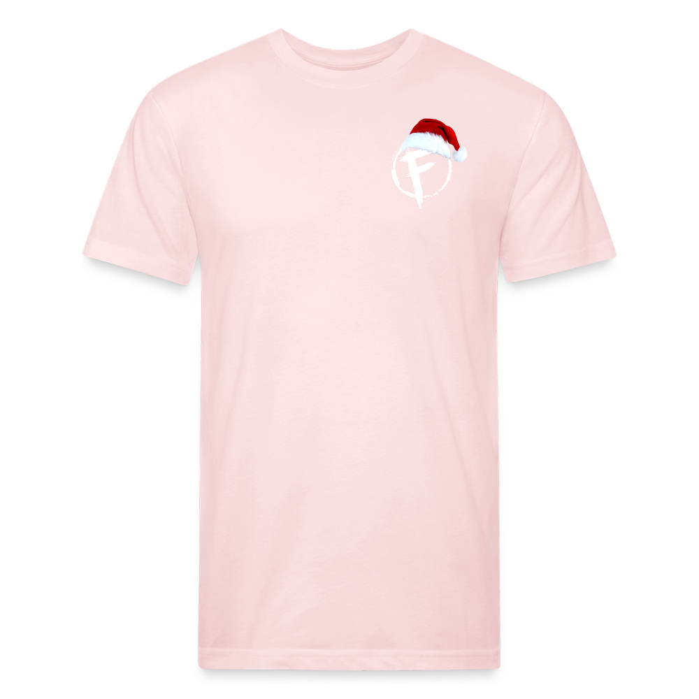 Fire + Fury Santa Cotton/Poly T-Shirt by Next Level - blush pink 