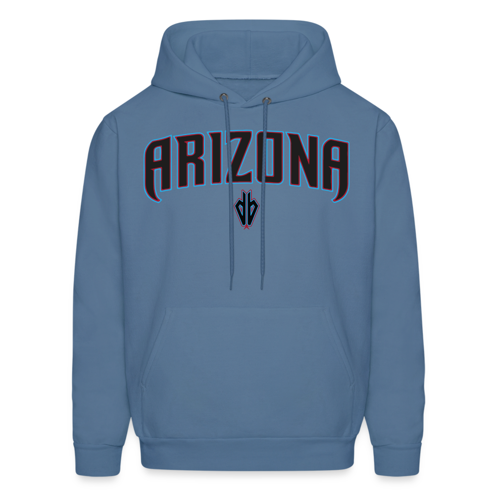 D Backs Teal Men's Hoodie - denim blue