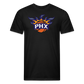 Phx Suns Flames Cotton/Poly T-Shirt by Next Level - black