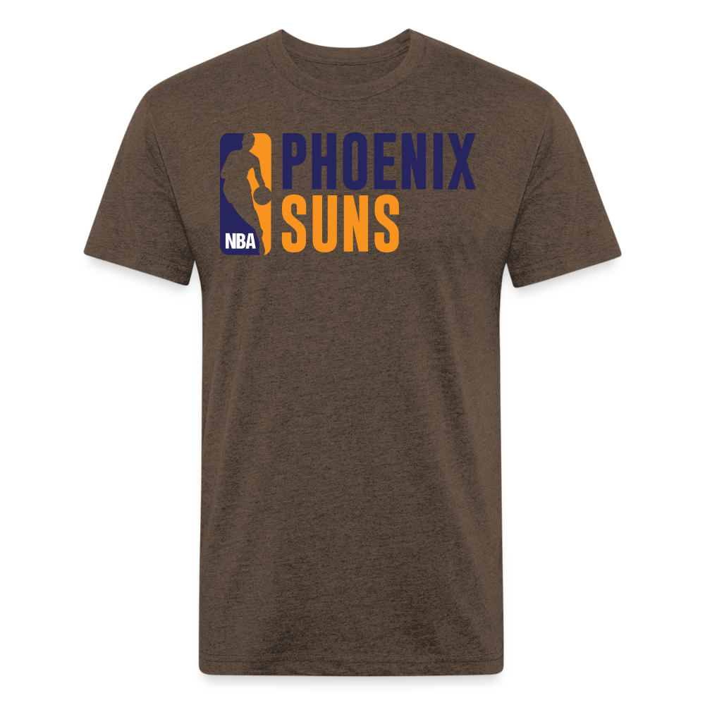 Phx Suns Old Block Cotton/Poly T-Shirt by Next Level - heather espresso