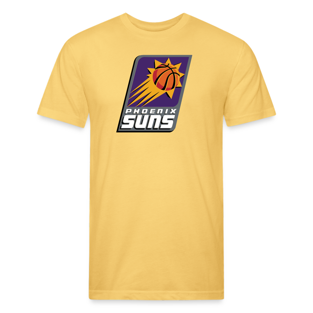 Phx Suns Slant Cotton/Poly T-Shirt by Next Level - pastel yellow