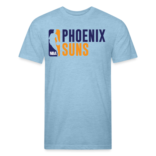 Phx Suns Old Block Cotton/Poly T-Shirt by Next Level - heather blue