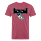 Tol 1 Fitted Cotton/Poly T-Shirt by Next Level - heather burgundy